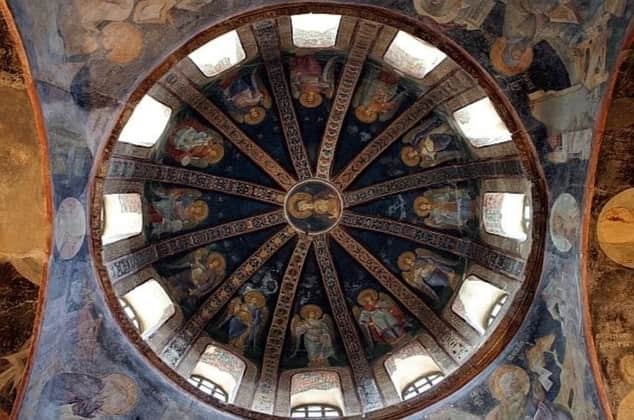 Dome of Chora's Parekklesion Depicted Virgin and Child