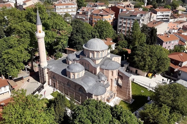 Kariye (Chora) Mosque Drone View