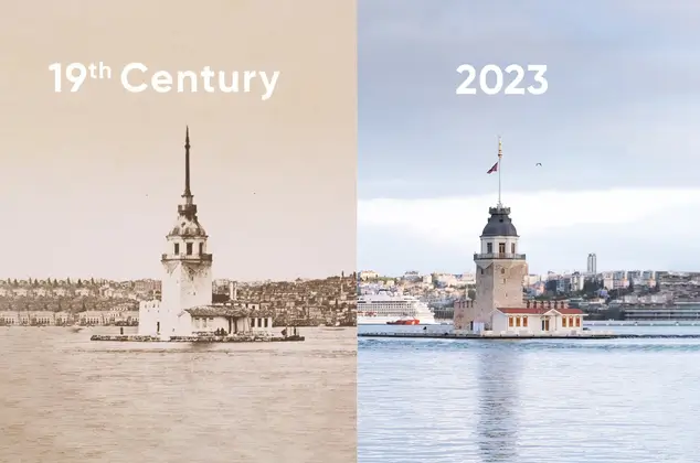 Maiden's Tower Museum before and now