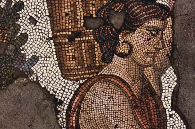 Great Palace Mosaic Woman Carrying a Pot
