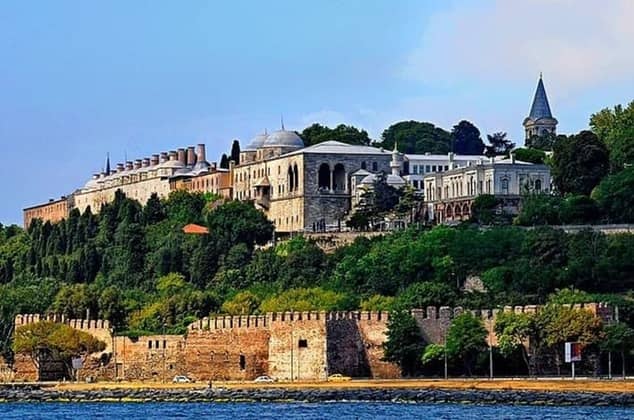 Topkapi palace view from Bosphorus