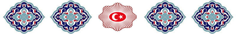 Motif with Turkish flag